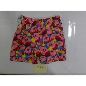 Nintendo Kirby Swim Trunks Mens Medium Pink Blue New With Tags Video Game Shorts
